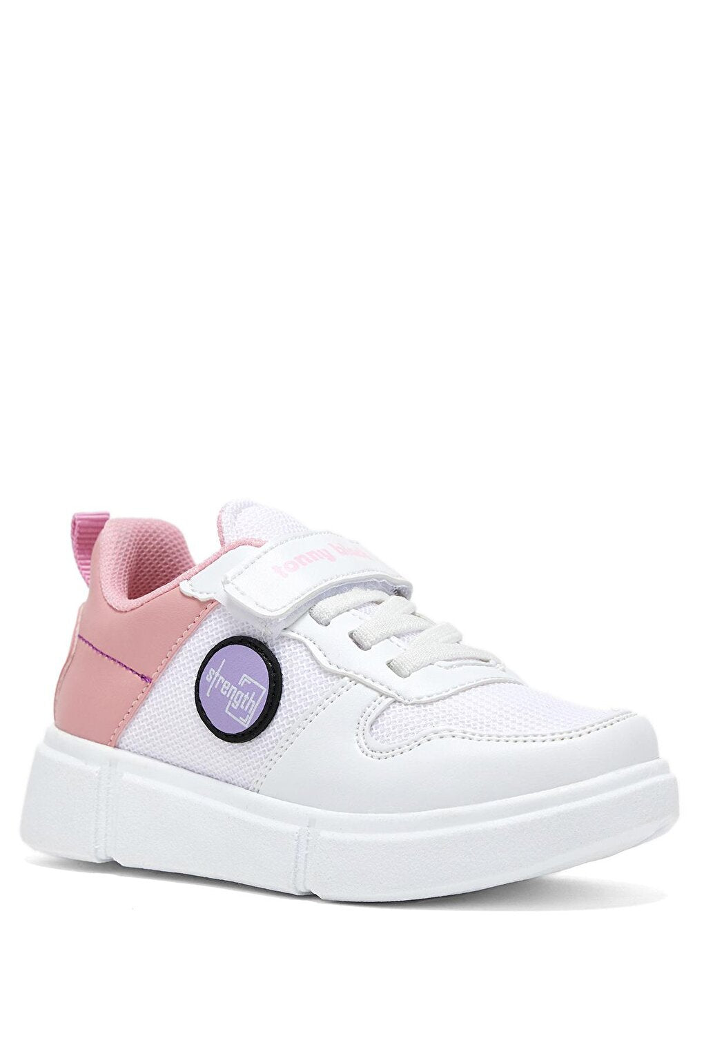 Children's Unisex White Candy Comfortable Velcro Shoes