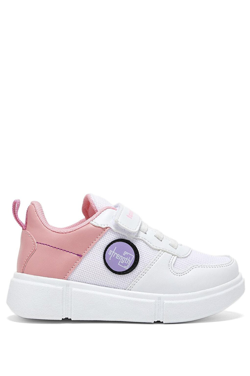 Children's Unisex White Candy Comfortable Velcro Shoes