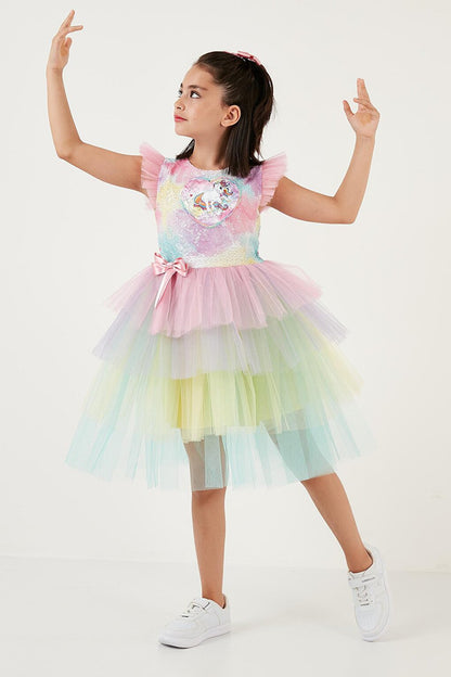 Unicorn Sequined Tutu Skirt Party Birthday Costume Dress 6567001