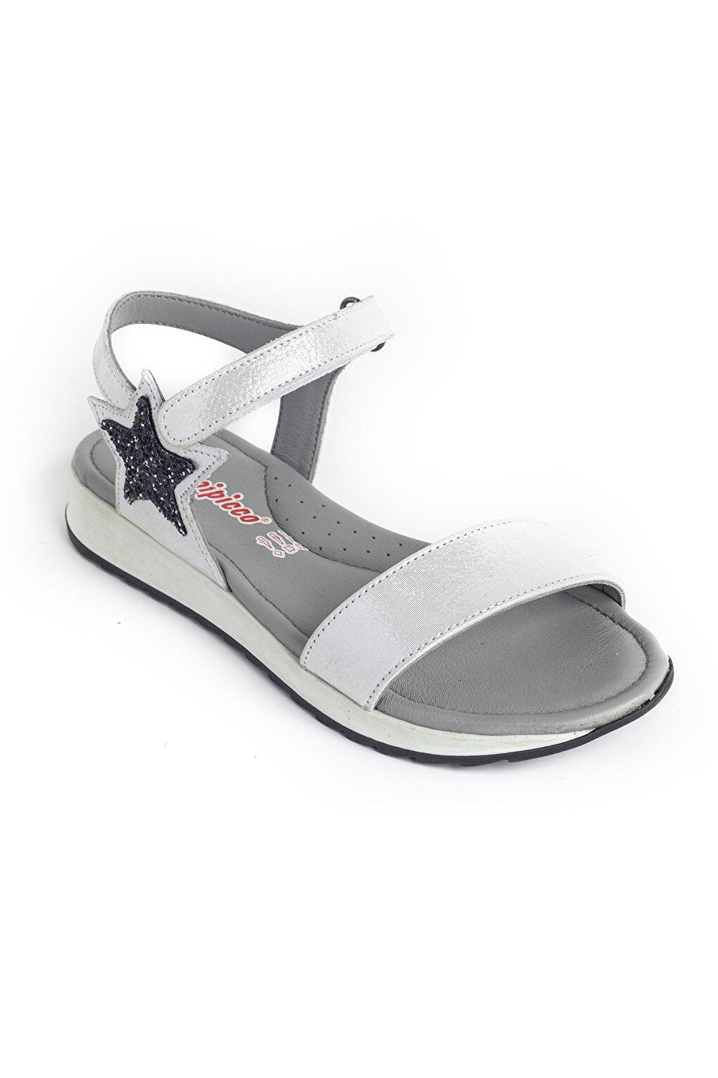 Girl's White Leather healthy Supported Children's Sandals