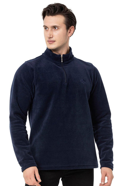 Half Zipper Polar Dark Blue Men M1517TL