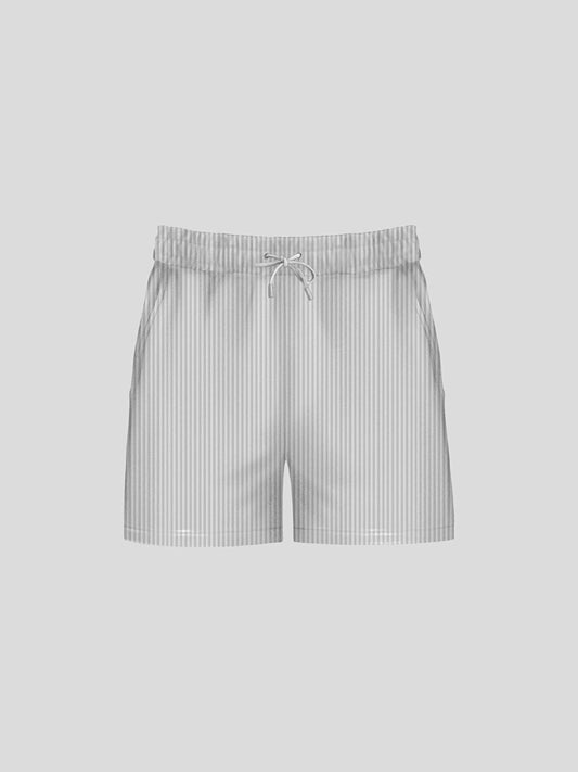 Oversize Ribbed Shorts White