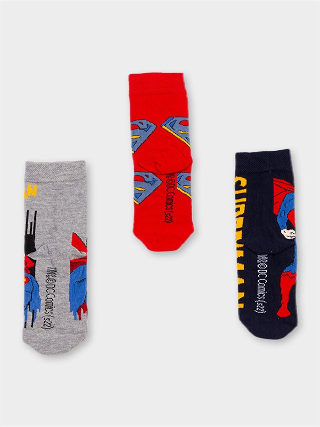 Superman Licensed Boy's 3 Pairs Socks 20510