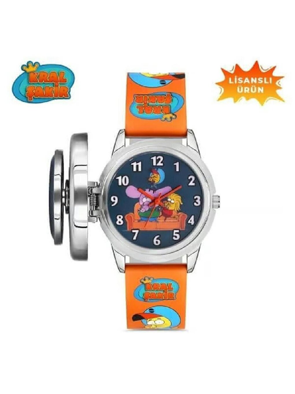 MiniFlak Licensed Kral Şakir KS8824-3 Orange Boy's Wristwatch