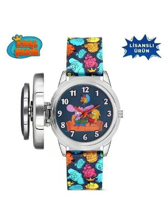 Licensed Kral Şakir KS8824-2 Blue Boy's Wristwatch