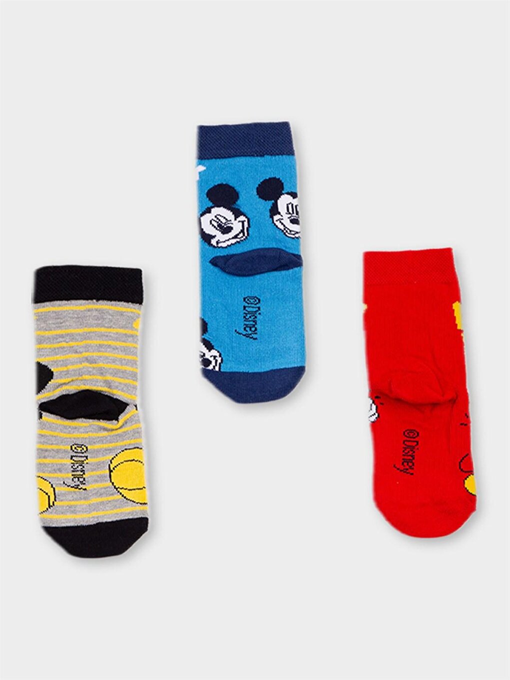 Mickey Mouse Licensed Boys 3 Pairs Socks 20500