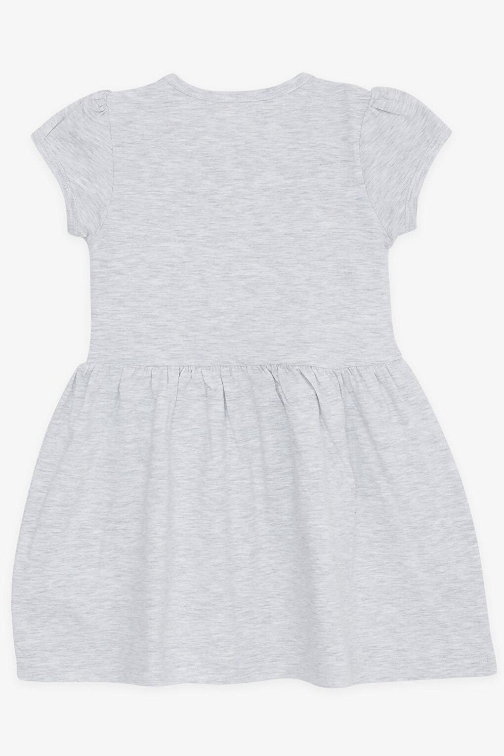 Girl's Dress Ice Cream Printed Gray Melange (Age 3)