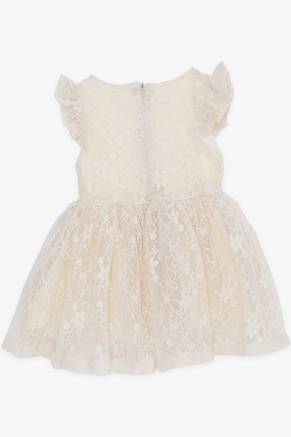 Girl's Dress, Bow Tulle, Guipure Cream (4-5 Years)