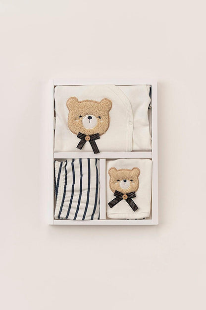 Bow Bear Luxury Organic Newborn Hospital Outfit Set