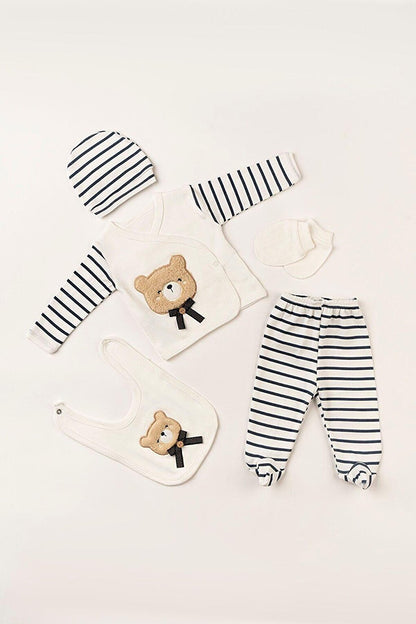 Bow Bear Luxury Organic Newborn Hospital Outfit Set