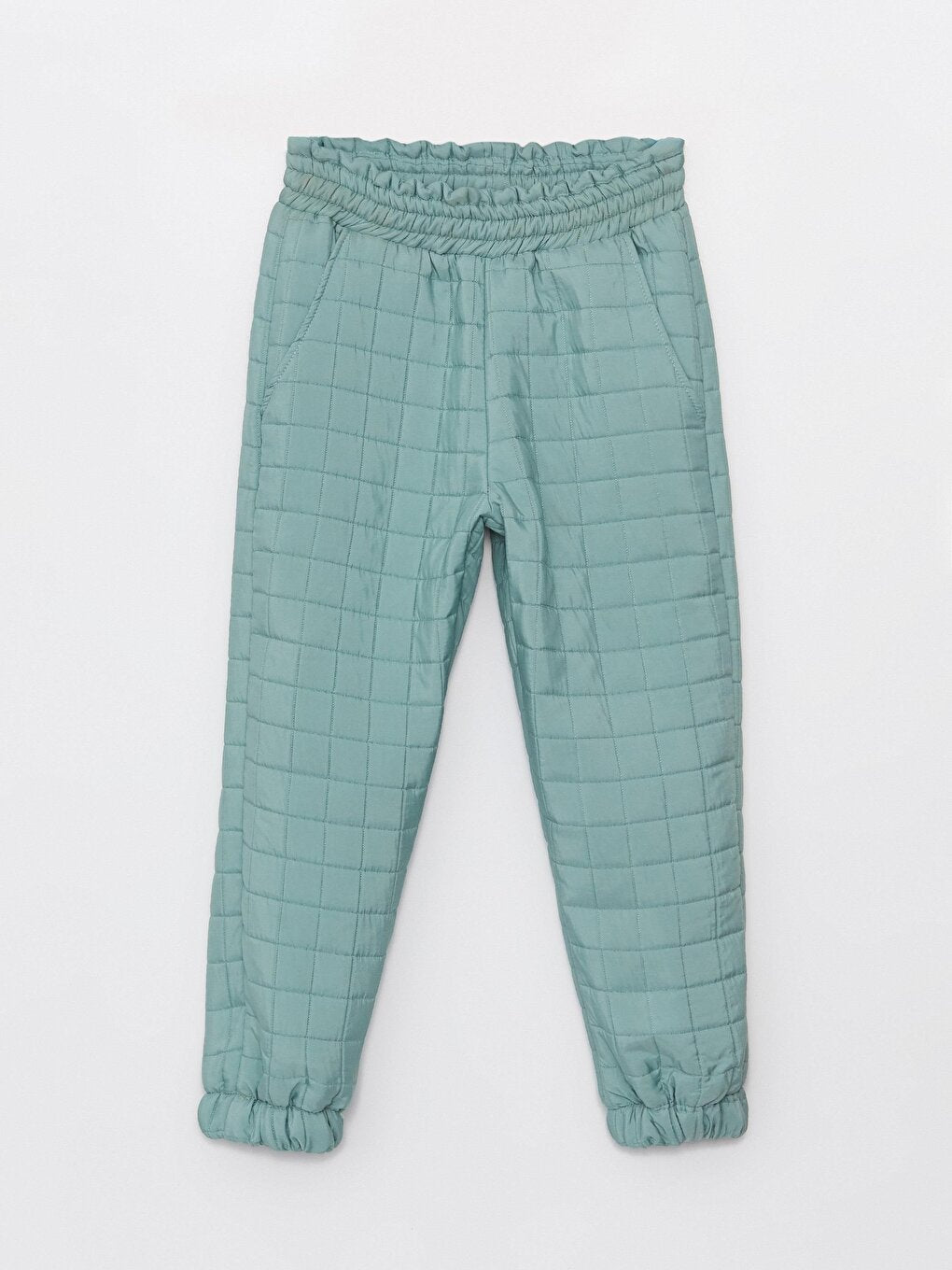 Girl's Quilted Elastic Pocket Jogger Pants