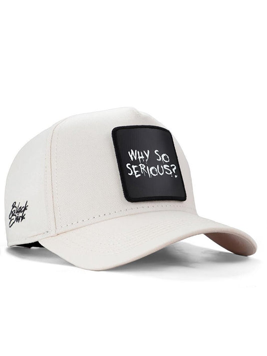 V1 Baseball Why So Serious - 1 Unisex Beige Hat (Cap) with Logo