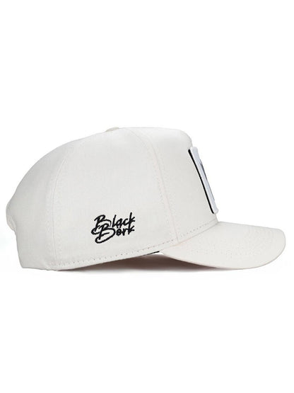 V1 Baseball Samurai - Unisex Beige Hat (Cap) with 7 Code Logo