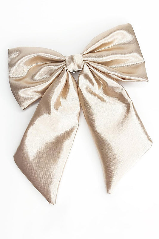 Taffeta Bow Palazzo Buckle