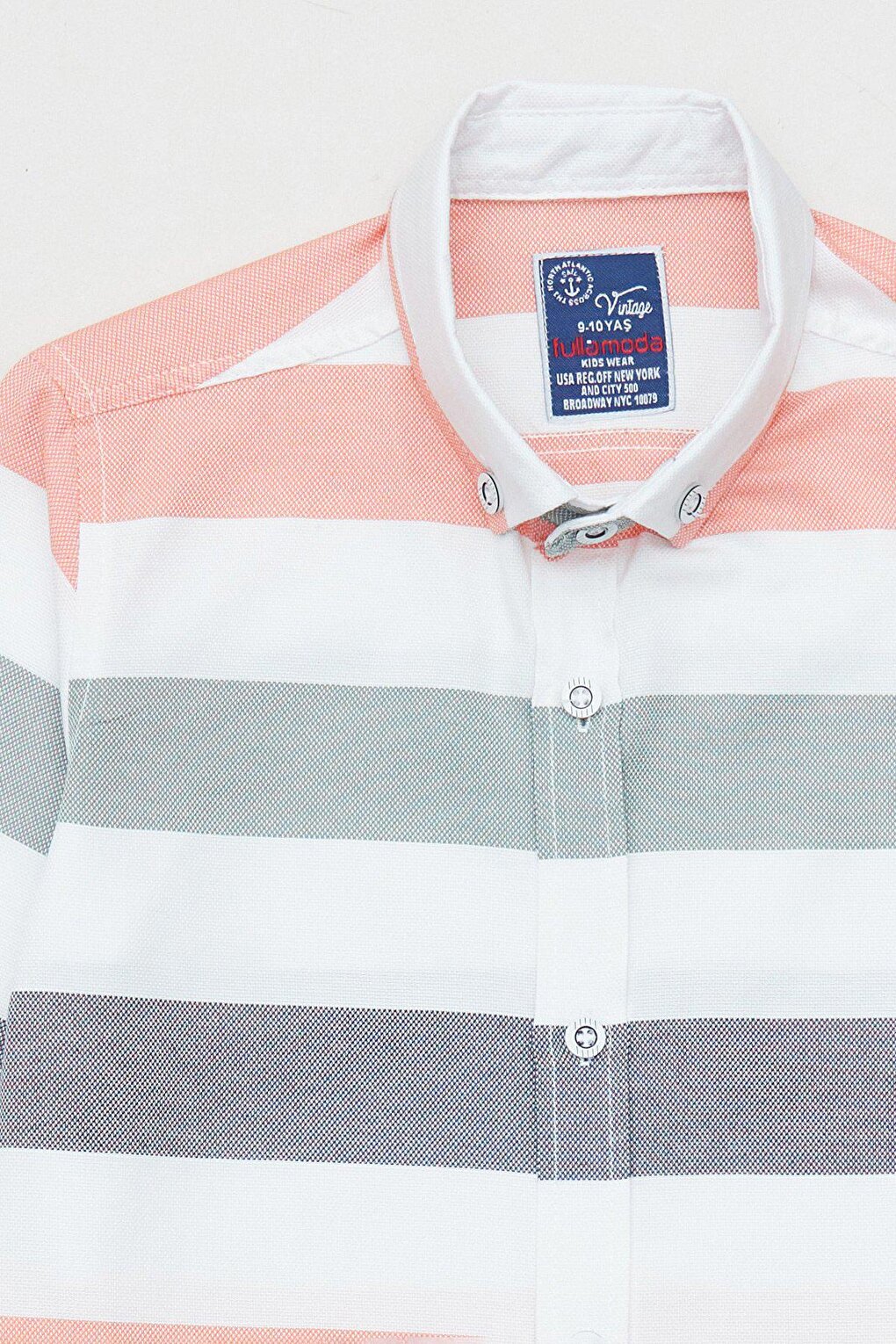 Striped Sleeve Folded Boy's Shirt