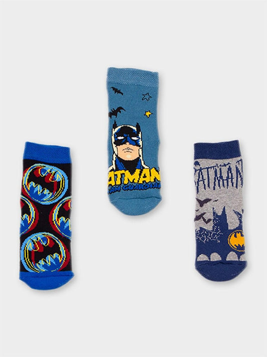 Batman Licensed Boy's 3 Pairs Towel Socks 20486