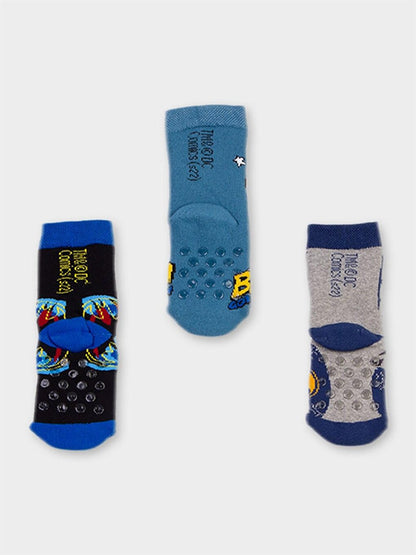 Batman Licensed Boy's 3 Pairs Towel Socks 20486