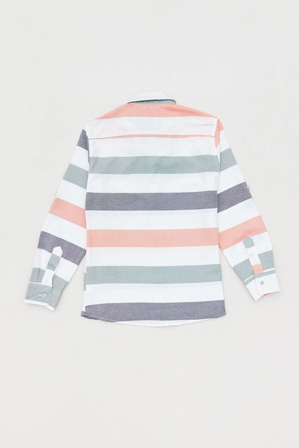 Striped Sleeve Folded Boy's Shirt