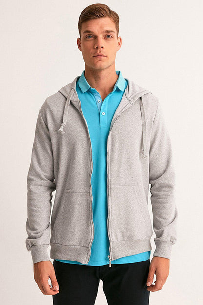 Zippered Hooded Unisex Sweatshirt