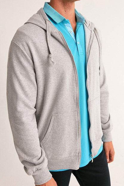 Zippered Hooded Unisex Sweatshirt