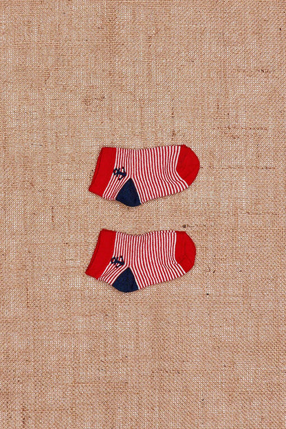 2 Pack Striped Booties Kids Socks