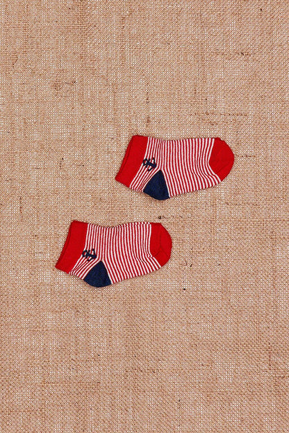 2 Pack Striped Booties Kids Socks