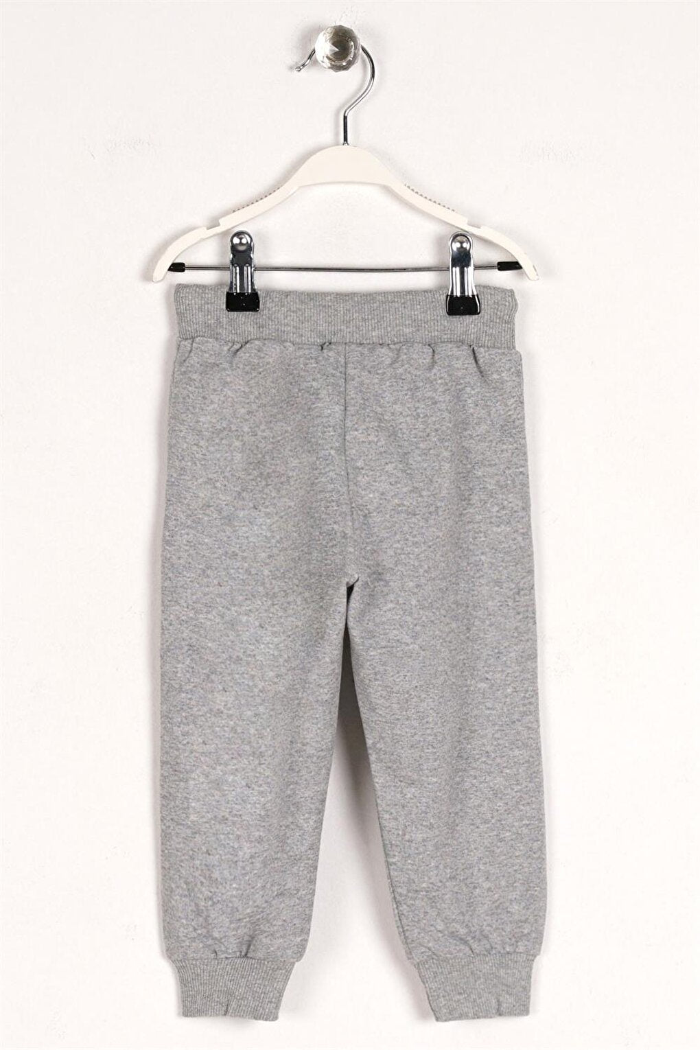 Boy's Gray Colored Rubber Cuff Sweatpants