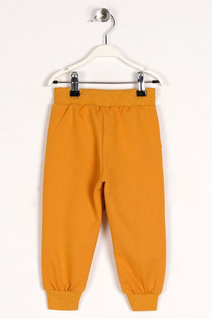 Boy's Mustard Colored Rubber Cuff Sweatpants