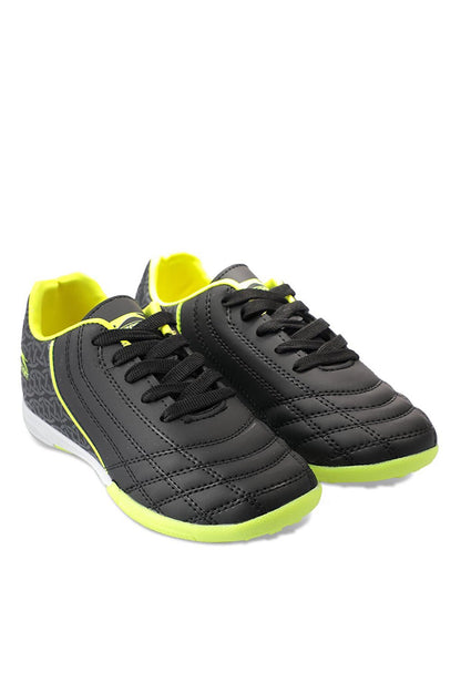 HINO HS Boys Football Astroturf Field Shoes Black / Yellow