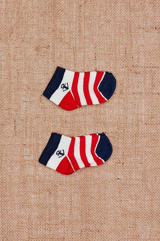 2 Pack Striped Booties Kids Socks