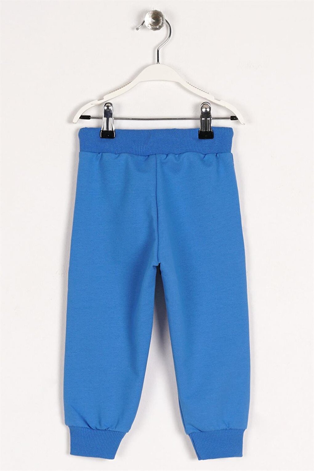 Boy's Blue Colored Rubber Cuff Sweatpants