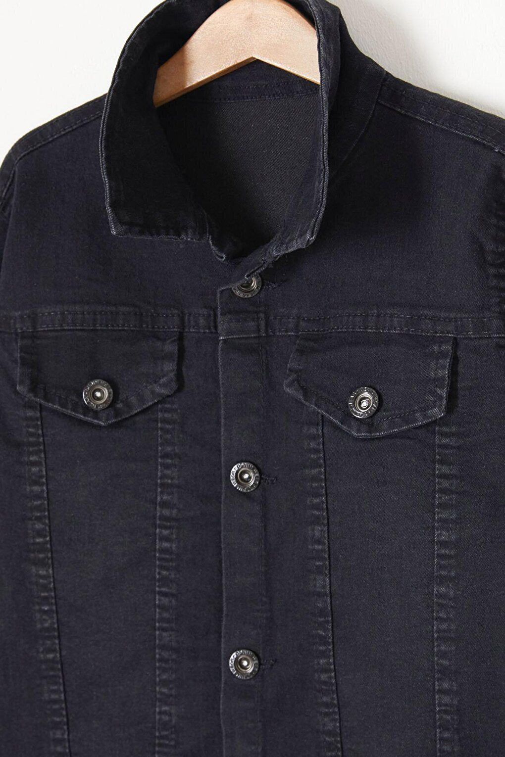 Smoked Buttoned Boy Jean Jacket 16774