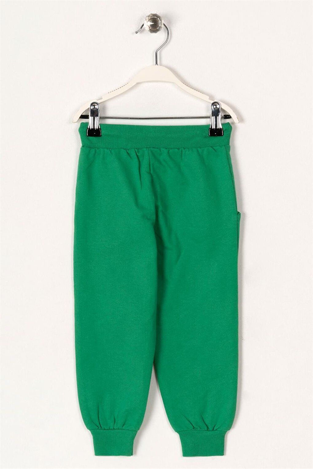 Boy's Green Colored Lace Up Sweatpants