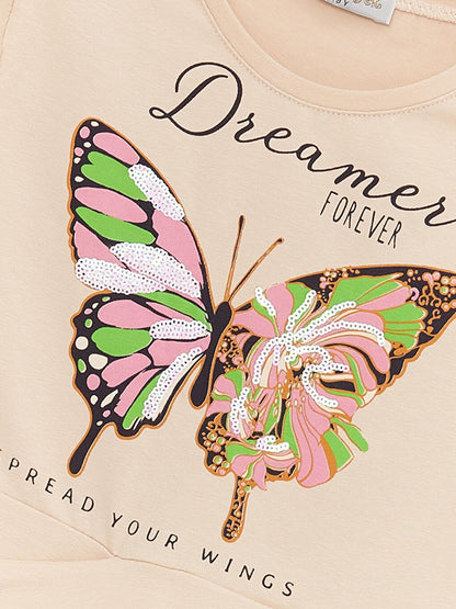 Girl's Butterfly Printed Dreamer Forever Blouse