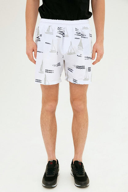 Printed Back Pocket Swim Shorts