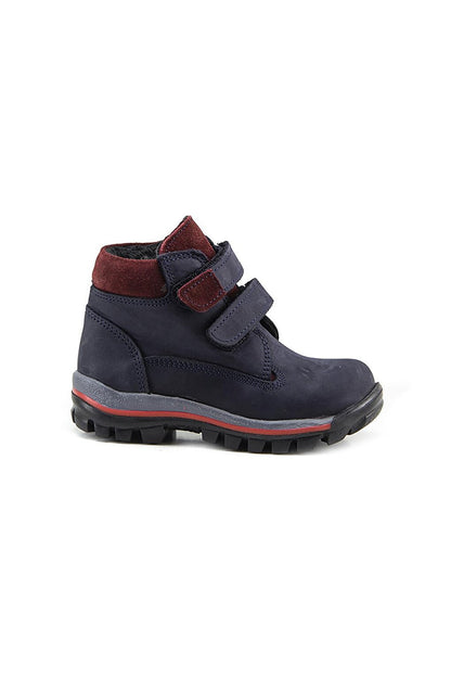 Boy's Navy Blue Leather healthy Supported Children's Boots