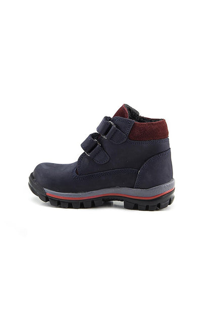 Boy's Navy Blue Leather healthy Supported Children's Boots