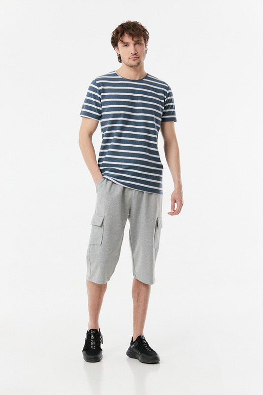 Cargo Pocket Capri with Tie Waist