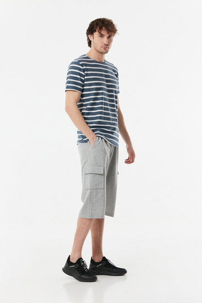 Cargo Pocket Capri with Tie Waist