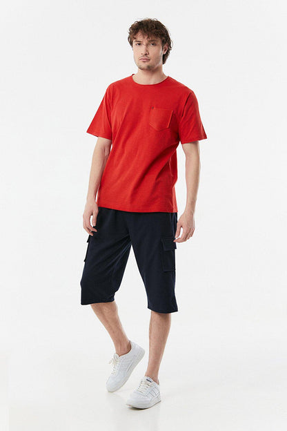 Cargo Pocket Capri with Tie Waist