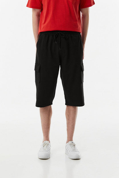 Cargo Pocket Capri with Tie Waist