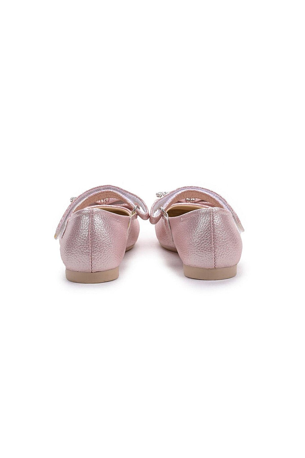 Bowtie Stone Velcro Girls Ballerina Shoes 254 Vakko