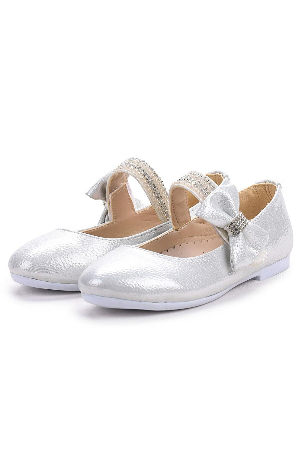 Velcro Girls' Stone Ballerina Shoes 252 Vakko