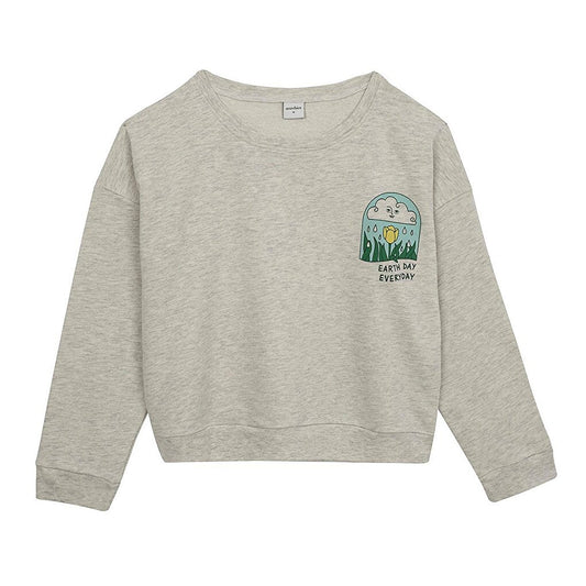 "Earth Day" Printed Sweatshirt