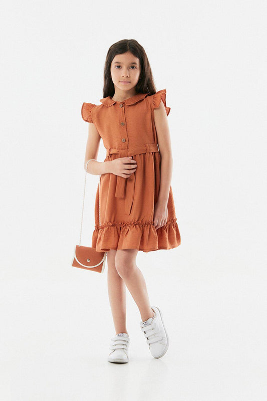 Girl's Ayrobin Dress with Frilly Bag Accessories