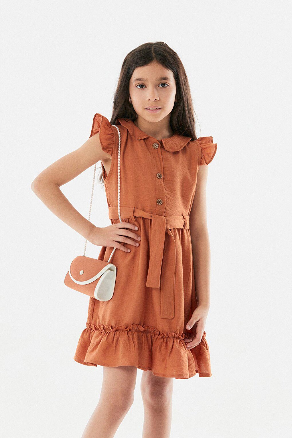 Girl's Ayrobin Dress with Frilly Bag Accessories