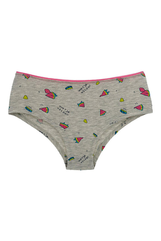 Cotton Patterned and Printed Hipster Women's Panties 3-Piece