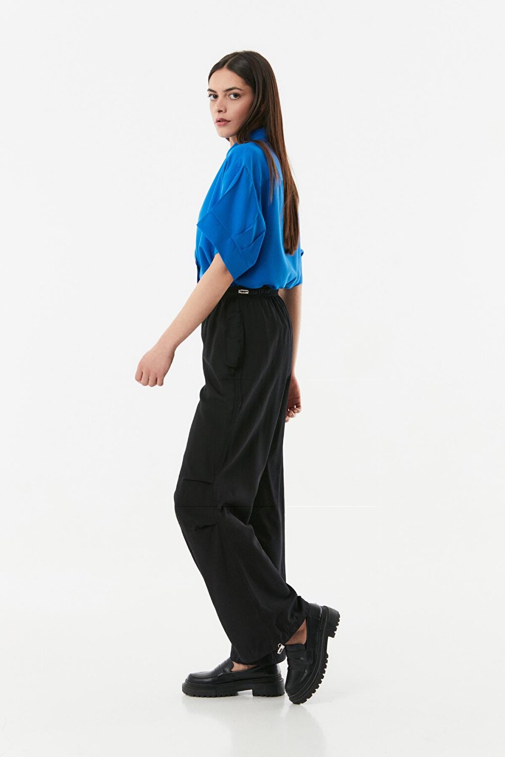 Elastic Waist Stopper Trousers