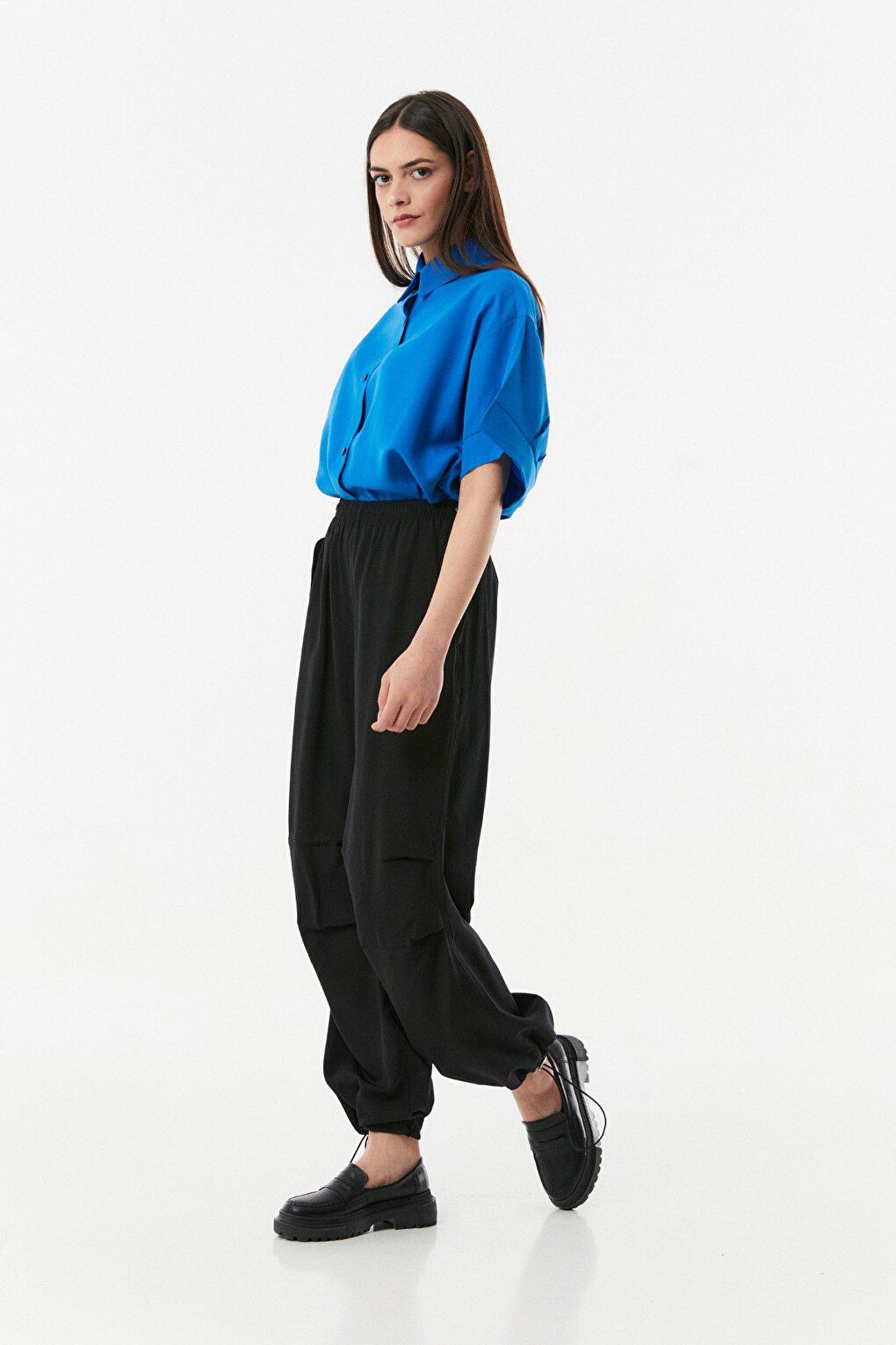 Elastic Waist Stopper Trousers