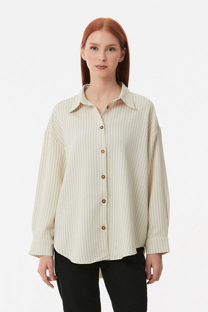 Striped Button Back Shirt